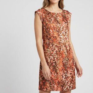 Anne Klein Women Abstract Print Shift Dress - Size 10